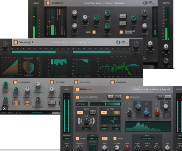 Solid State Logic VOCALSTRIP2, GUITARSTRIP, DRUMSTRIP